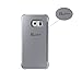 Galaxy S6 Edge Case, Huijukon Luxury Mirror View Clear Flip Case Cover(Hyperbolic Mirror)[All-around protection] with Smart Sleep/Awake Function for Samsung Galaxy S6 Edge (Silver)