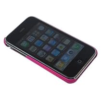 Hot Pink hard-back case + screen protector - for iPhone 3G