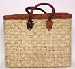 Moroccan Straw Summer Beach / Shopper / Tote Bag 16"x14"x5"