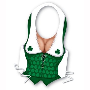St. Patrick's Day Plastic Irish Miss Vest Costume Theme Party Accessory