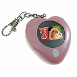 Digital Photo/Picture Frame Heart Key Chain Pink 1.1 LCD Photo Viewer Up to 196 Pictures