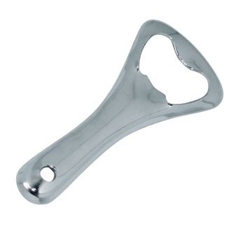 Crown Bottle Opener - Chrome Finished Stainless Steel