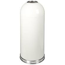 Witt Industries Steel Standard Open Top Indoor Waste Receptacle with Galvanized Liner, Round