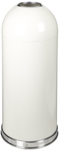 Witt Industries 415DTAL Steel 15-Gallon Standard Open Top Indoor Waste Receptacle with Galvanized Liner, Round, 15" Diameter x 35