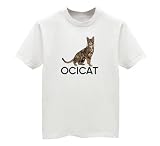 Ocicat - Youth T-Shirt, White, Small