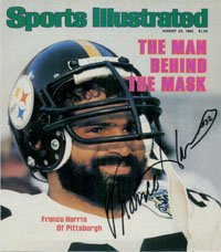 Signed Harris, Franco (Pittsburgh Steelers) 8x9 Magazine Page
