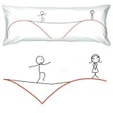 BoldLoft Far In Distance Near at Heart Body Pillowcase-Ideal Valentine's Day Birthday Wedding Anniversary Romantic Gift for HIM or HER