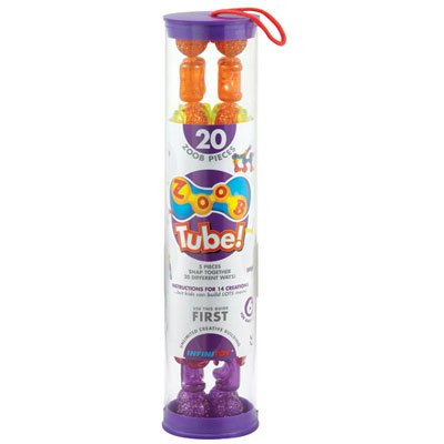 ZOOB Tube Sparkle Translucent Colors 20pc