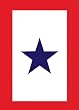 Service Star Garden Flag