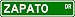 ZAPATO Street Sign ~ Personalized Family Lastname Sign ~ Gameroom, Basement, Garage Sign Novelty** ALUMINUM METAL