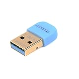 dodocool Mini Portable USB Bluetooth 4.0 Adapter Wireless Dongle Up for Windows 8/7/XP/Vista Black (Blue)