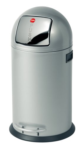 Hailo 0835-469 Gro&szlig;raum-Abfallbox KickMaxx 35, silber