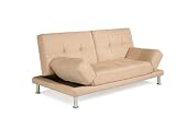 Urban Lounge Richmond Convertible Sofa, Bone Microsuede