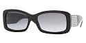 VERSACE 4146B GB1/11 BLACK PLASTIC SWAROSKI CRYSTAL SUNGLASSES