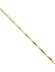1.1mm, 14 Karat Yellow Gold, Box Chain - 24 inch