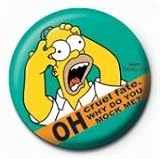 アメキャラ『シンプソンズ《HOMER》』缶バッジ