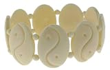 White BoneYing Yang Tanker Bracelet