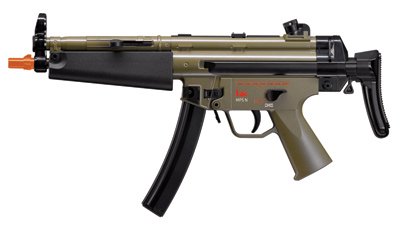H&K MP5 Navy Dual Power Airsoft, Dark Earth Brown airsoft gun
