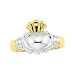 14K Two-Tone Gold Ladies' Claddagh Ring