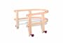 R.P.L. Trading Schlitten-Zubeh�r Holzlehne, beige-blau