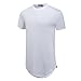 OLRIK Mens Hipster Hip Hop Cotton Longline T shirts