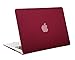 MOSISO MacBook Air 13 H252;lle - Ultra Slim Plastik Hartschale Schutzh252;lle Snap Case f252;r MacBook Air 13 Zoll (A1466 / A1369), Weinrot