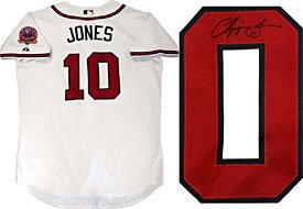 Chipper Jones Autographed / Signed Atlanta Braves Jersey