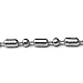 Loralyn Designs Mens Silver Stainless Steel Bead Chain Necklace 2mm Unique Style (16-30 Inch)