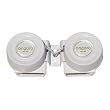 Ongaro White Ss Mini Compact Twin Horn 12V
