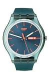 Swatch Originals Petrol Rebel Silicone Strap Blue Dial Men's watch #SUOG701