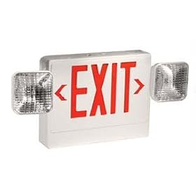 TCP 20784 - LED EXIT W/BAT B-U Exit Emergency Combination Light Fixture