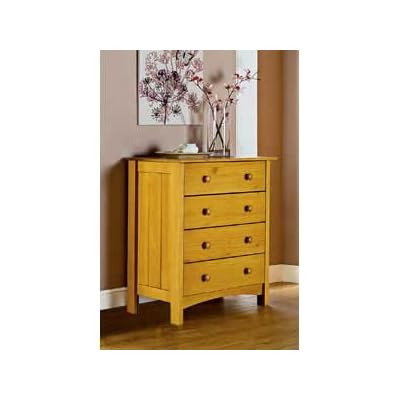 Auckland WOW 4 Drawer Chest - Pine