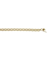 CleverEves 14Kt Yellow Gold Triple Charm 7mm Bracelet