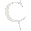 Weddingstar 3 Inch H Brushed Silver Monogram - Letter "C"