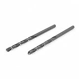 uxcell　2本入り　HSS 3.1mm径　電気ドリル用　先端ストレートシャンク　ツイストドリルビット