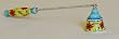 Hand Painted Ceramic Candle Snuffer (Yellow and Red)