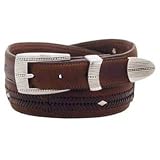 Brighton Dakota Chevron Diamond Casual Belt, Sizes 36-44