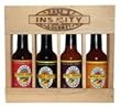 Dave's Gourmet Super Hot Wood Set Ultra-Hot Crated Hot Sauce Set is The Ultimate in Heat. Once For Ounce the Hottest Set On The Market. Packed In a Branded Wood Crate for the Ultimately Insane Gift Giving!