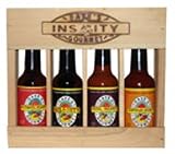 Dave's Gourmet Super Hot Wood Set Ultra-Hot Crated Hot Sauce Set is The Ultimate in Heat. Once For Ounce the Hottest Set On The Market. Packed In a Branded Wood Crate for the Ultimately Insane Gift Giving!