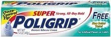 Super Poligrip Denture Adhesive Cream Free Of Artificial Colors And Flavors-1.4 Oz (Pack of 1)