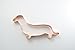 Dachshund Cookie Cutter 5.5 Inch Handcrafted in USA by The Fussy Pup