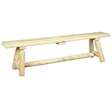 Cedarlooks 030020B Log Straight Bench, 6-Feet