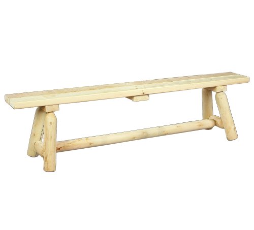 Cedarlooks 030020B Log Straight Bench, 6-Feet On Sale