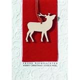 Eigenschaften Weihnachten  / X-mas Holzelement Karte Hirsch