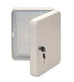 Cream Heavy Duty 48 Key Locking Steel Security Cabinet With 48 Key Fobs and 48 Key Holders