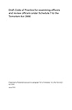 Draft code of practice for examining officers and review officers under Schedule 7 to the Terrorism Act 2000