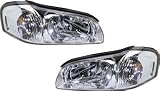 HEADLIGHT Right + Left RH+LH (Passenger+Driver) for NISSAN Maxima (2000-2001), Lamp Assembly, 2000 2001 00 01