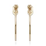 18k Yellow Gold Plated Sterling Silver Hoop Earrings