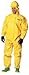 Dupont BR127TYL3X000200 BR Coverall with Hood, Storm Flap with Adhesive Closure, Taped Seam, 3X-Large, Yellow (Pack of 2)