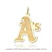 14k Yellow Gold Stylish Oakland Athletics A's Pendant
